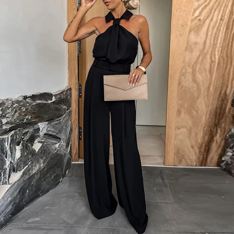 Patrishia:  Off-Shoulder Party Jumpsuit