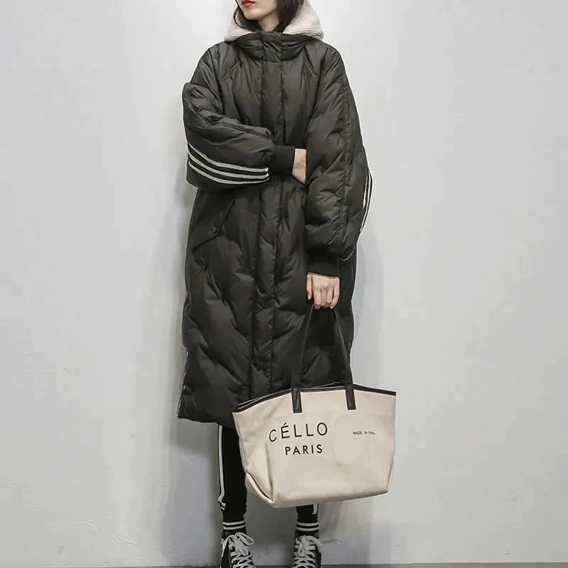 Krohn-e | Lang Gefütterte Winterjacke