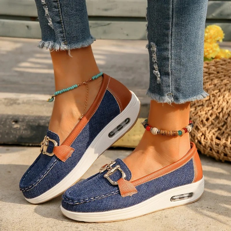 Eleanor - Atmungsaktive Keil-Mesh-Schuhe