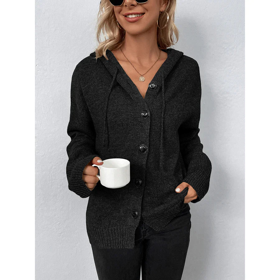 Alohi Langarm-Daunenpullover mit Kapuze