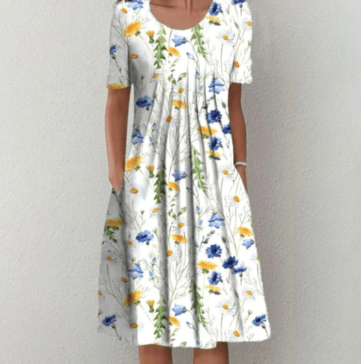 Malwine Sommerkleid mit lebendigem Print
