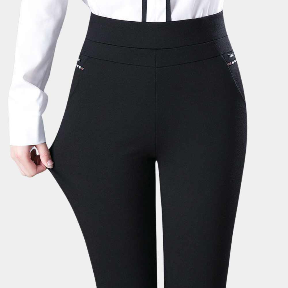 Damen-Stretchhose Margot: High Waist für elegante und bequeme Outfits