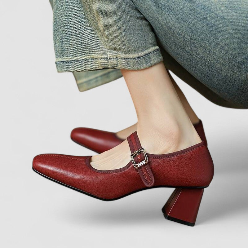 KROHN-E Damen Mary Jane Schuhe Orthopädisch Riemchen Modern Komfort