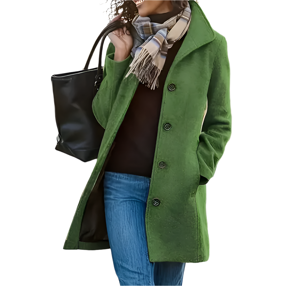 Krohn-e | Lange Freizeit Damenjacke in Grau, Grün und Khaki