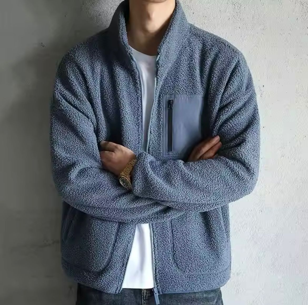 Krohn-e | Herren Fleecejacke für den Herbst