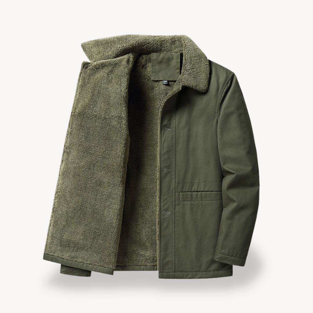 Krohn-e | Herren Sherpa-Fleecejacke - Vielseitige Winter-Schicht