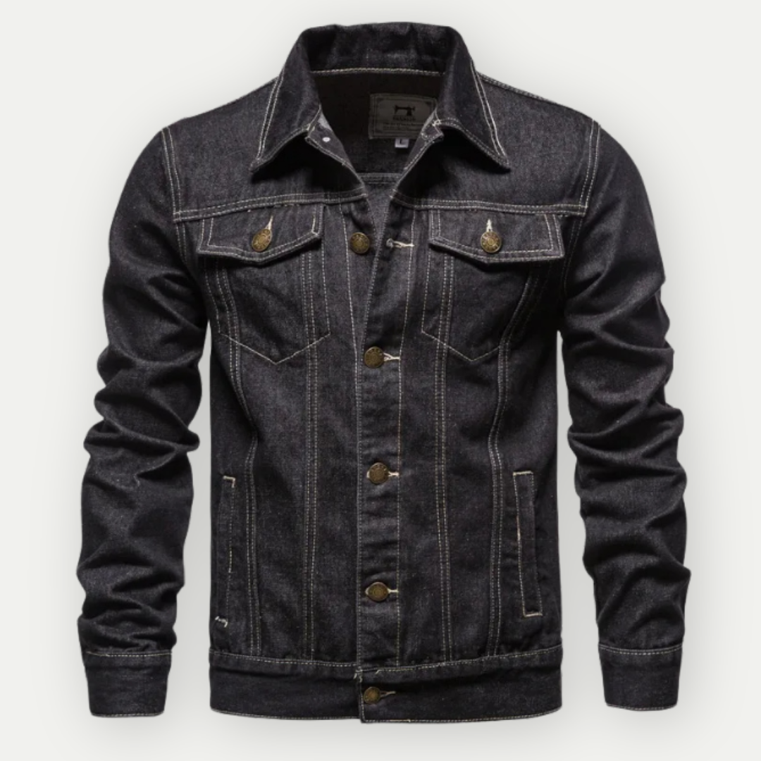 Krohn-e | Herren Denim-Jacke - Klassischer Stil für Übergangszeiten