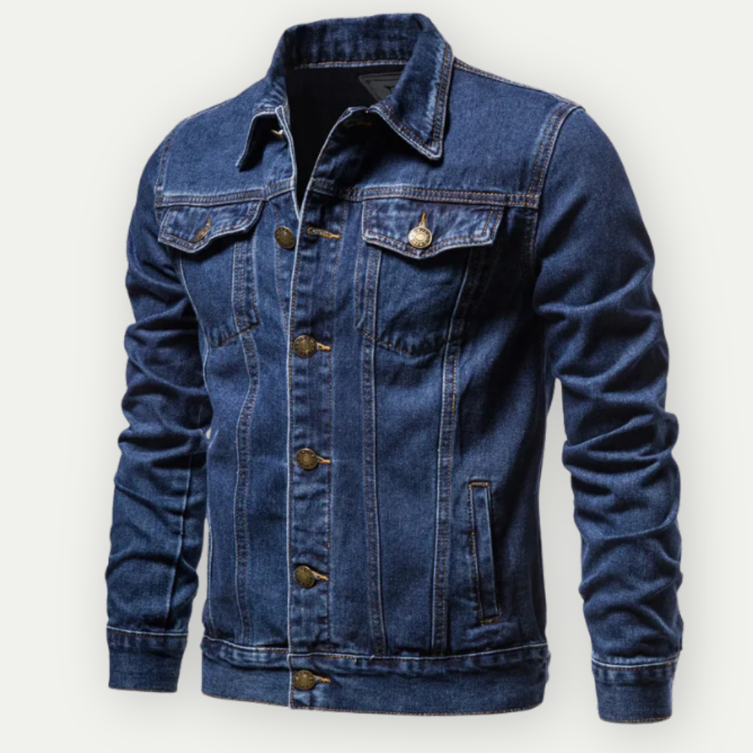 Krohn-e | Herren Denim-Jacke - Klassischer Stil für Übergangszeiten