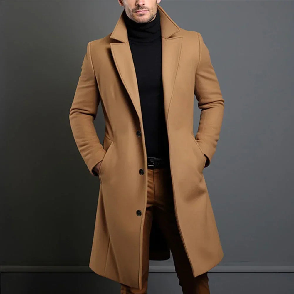 Krohn-e | Herren Klassischer Maßanzug Mantel – Marineblau, Schwarz, Beige Optionen