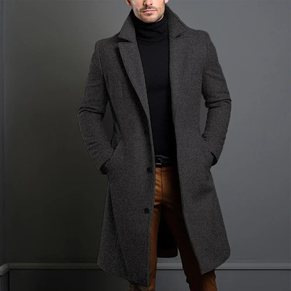 Krohn-e | Herren Klassischer Maßanzug Mantel – Marineblau, Schwarz, Beige Optionen