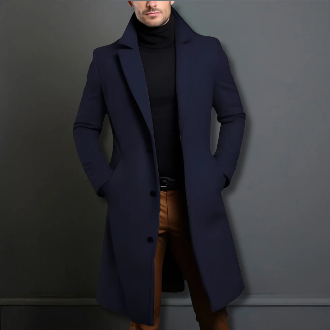 Krohn-e | Herren Klassischer Maßanzug Mantel – Marineblau, Schwarz, Beige Optionen