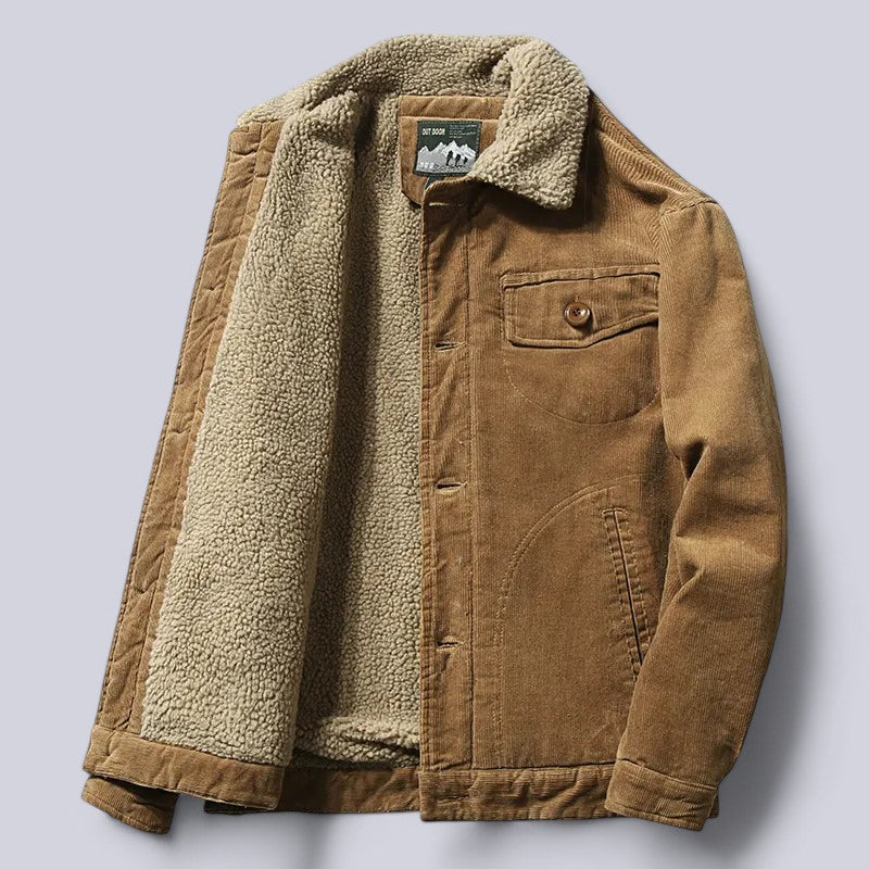 Krohn-e | Herren Cordjacke Herbst mit weichem Innenfutter