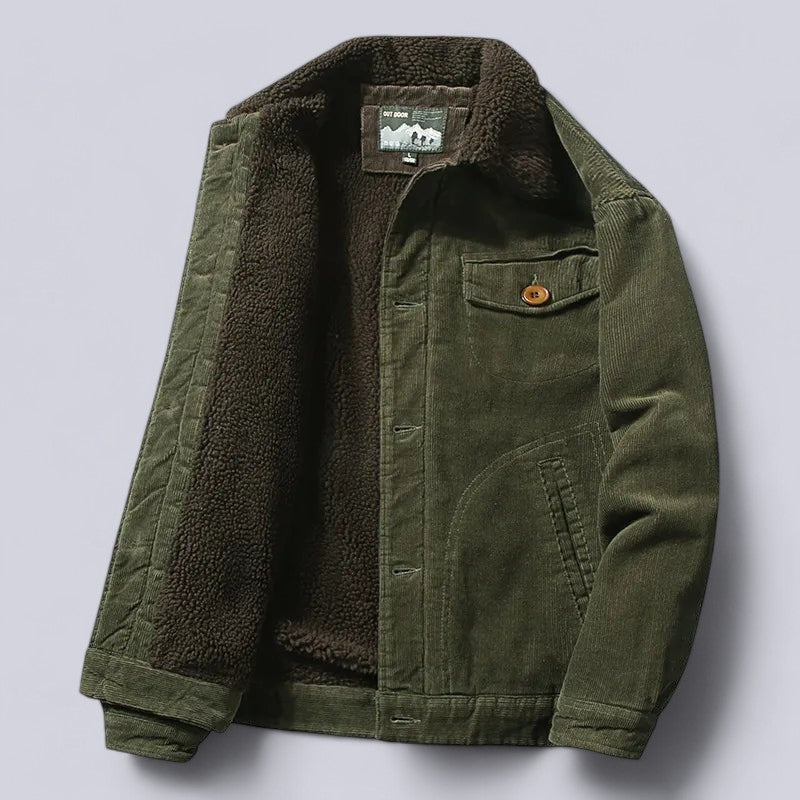 Krohn-e | Herren Cordjacke Herbst mit weichem Innenfutter