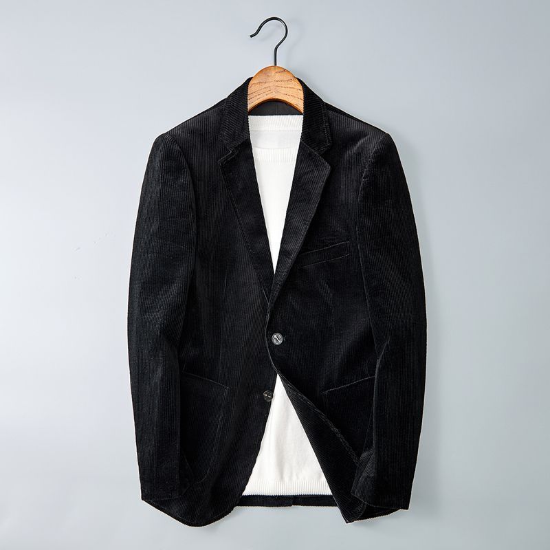 Krohn-e | Herren Cordhosenjacke – Eingekerbter Revers, Smart Casual Blazer