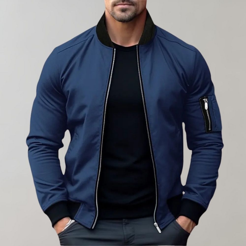 Krohn-e | Herren Ganzjahres-Bomberjacke - Leicht & Stylisch