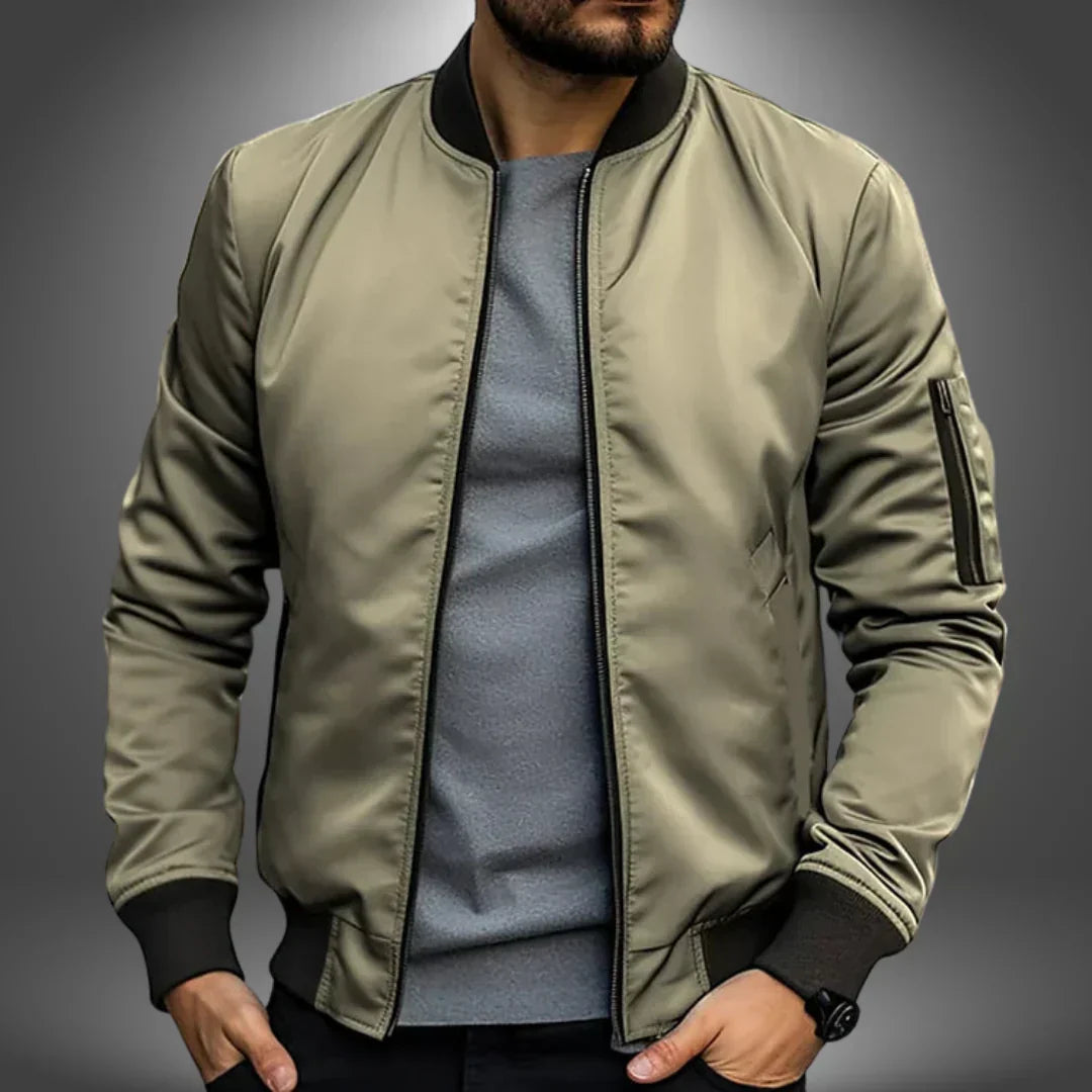 Krohn-e | Herren Leichte Bomberjacke – Lässiger Windbreaker