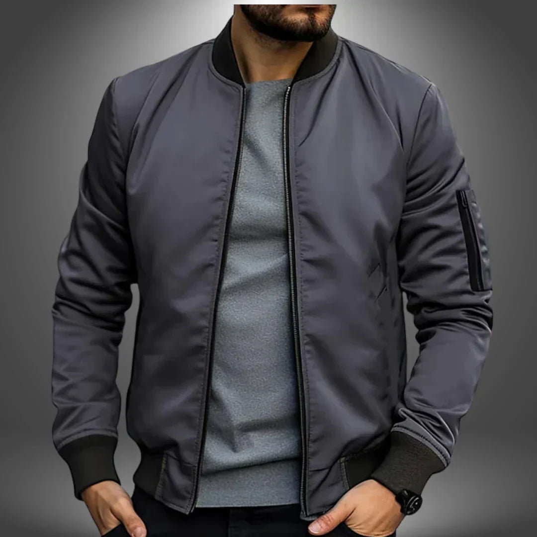Krohn-e | Herren Leichte Bomberjacke – Lässiger Windbreaker