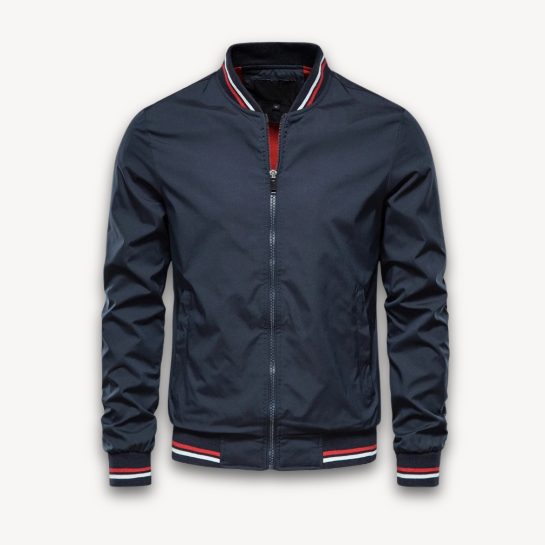 Krohn-e | Herren Leichte Polyester Bomberjacke - Lässiger Windbreaker