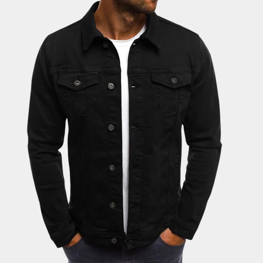 Krohn-e | Herren Klassische Jeansjacke - Stilvoll und Vielseitig