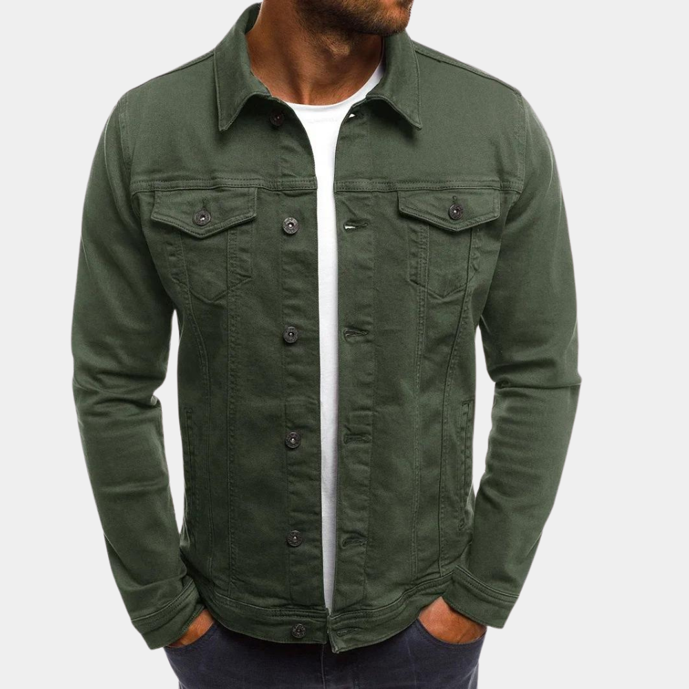 Krohn-e | Herren Klassische Jeansjacke - Stilvoll und Vielseitig