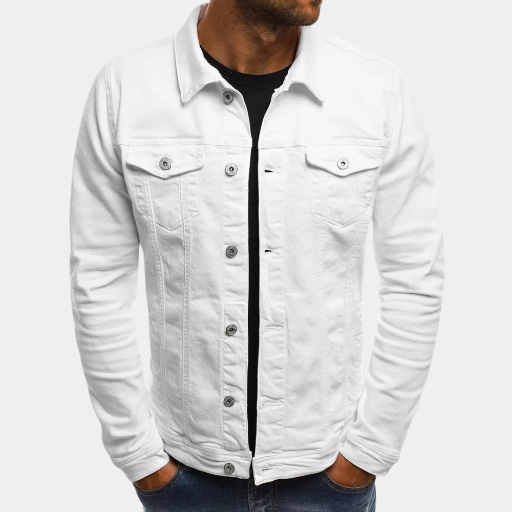 Krohn-e | Herren Klassische Jeansjacke - Stilvoll und Vielseitig