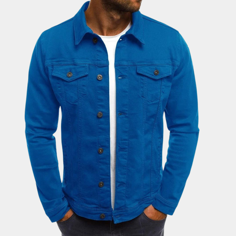 Krohn-e | Herren Klassische Jeansjacke - Stilvoll und Vielseitig
