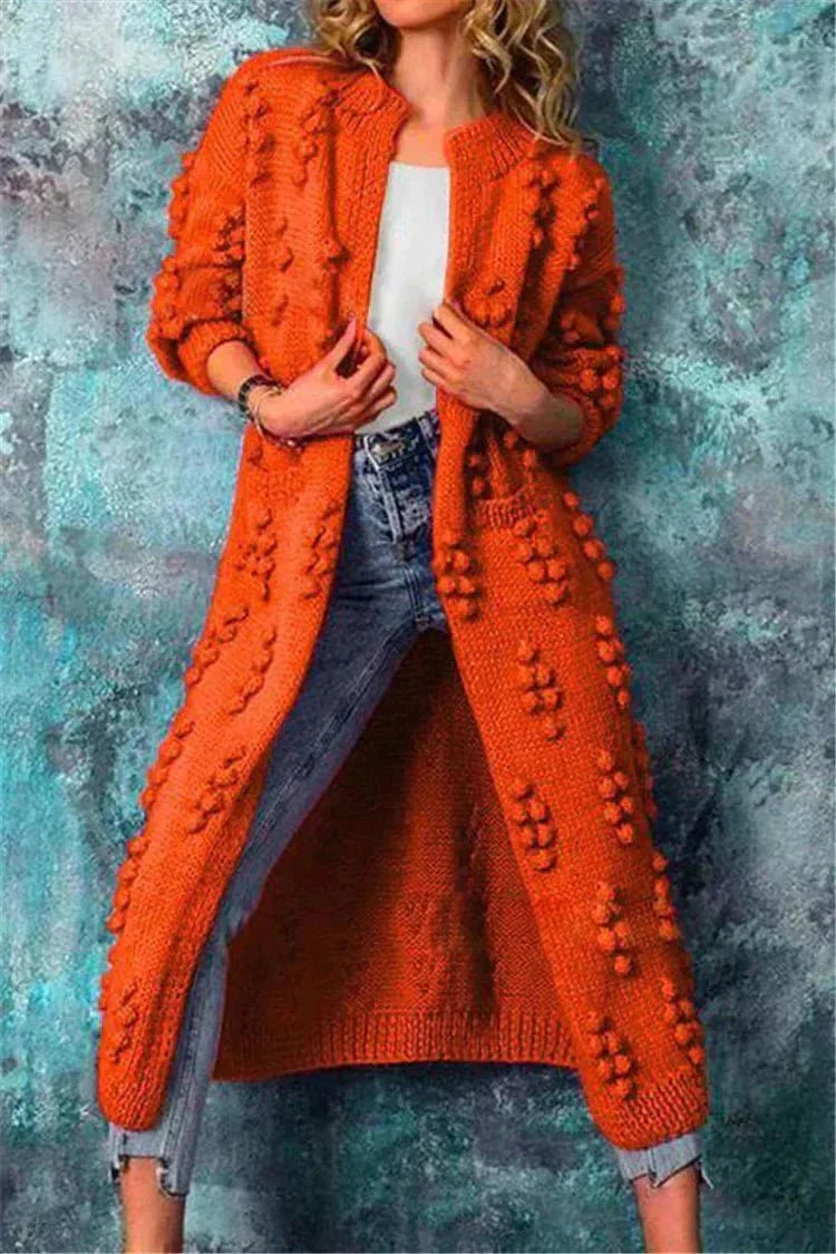 Krohn-e | Damen Strickjacke mit Strickmuster