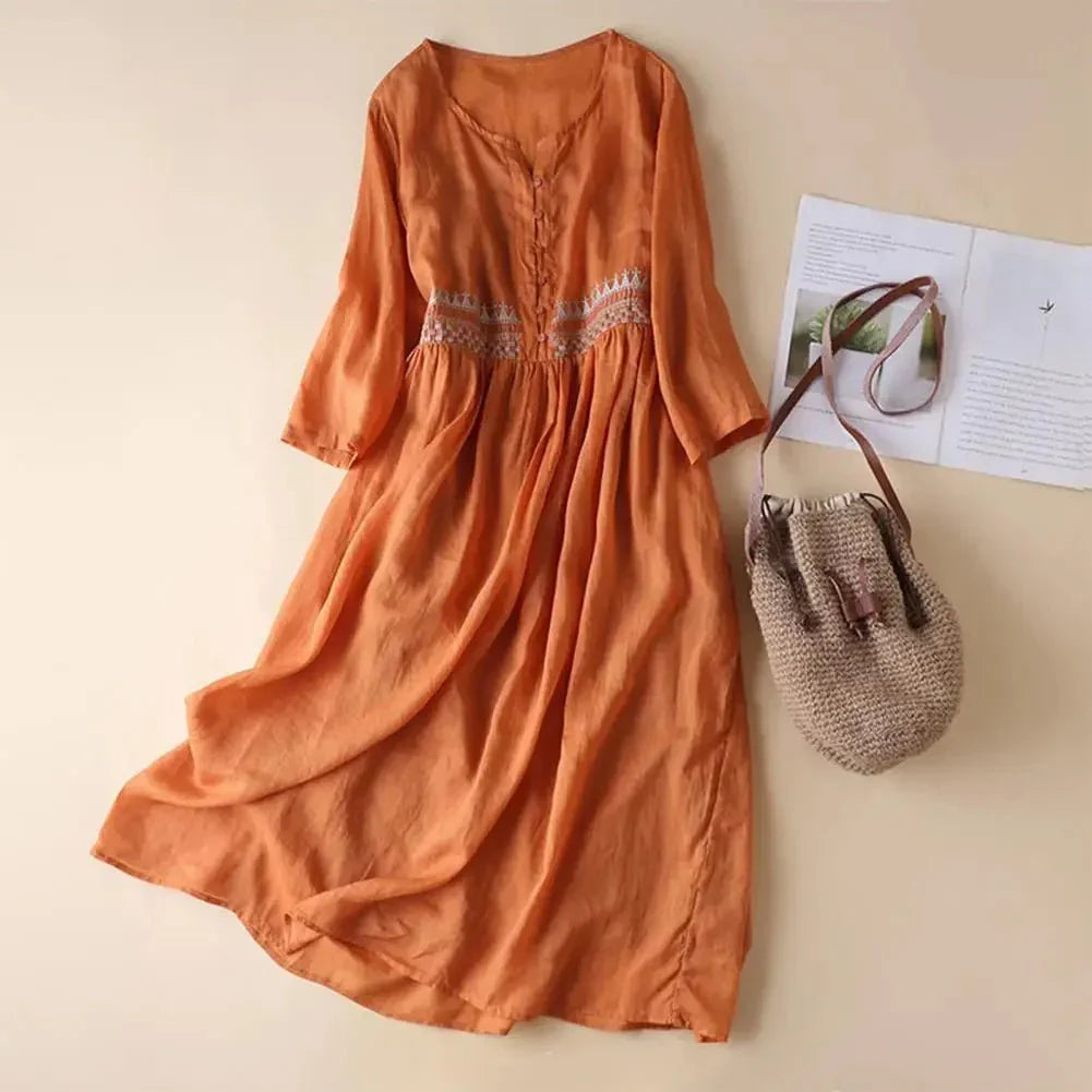 Minelda Sommerkleid, Midi-Länge
