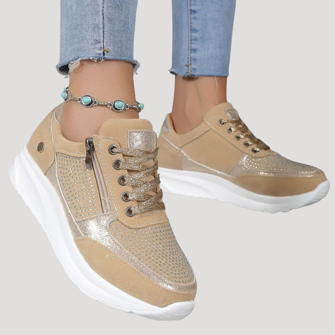 Mirabel | Damen Sneaker mit Seitlichem Reißverschluss