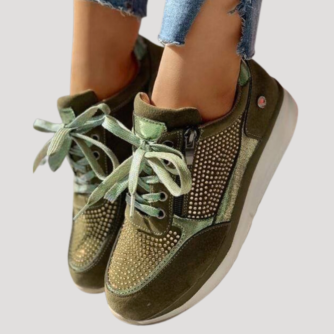 Mirabel | Damen Sneaker mit Seitlichem Reißverschluss