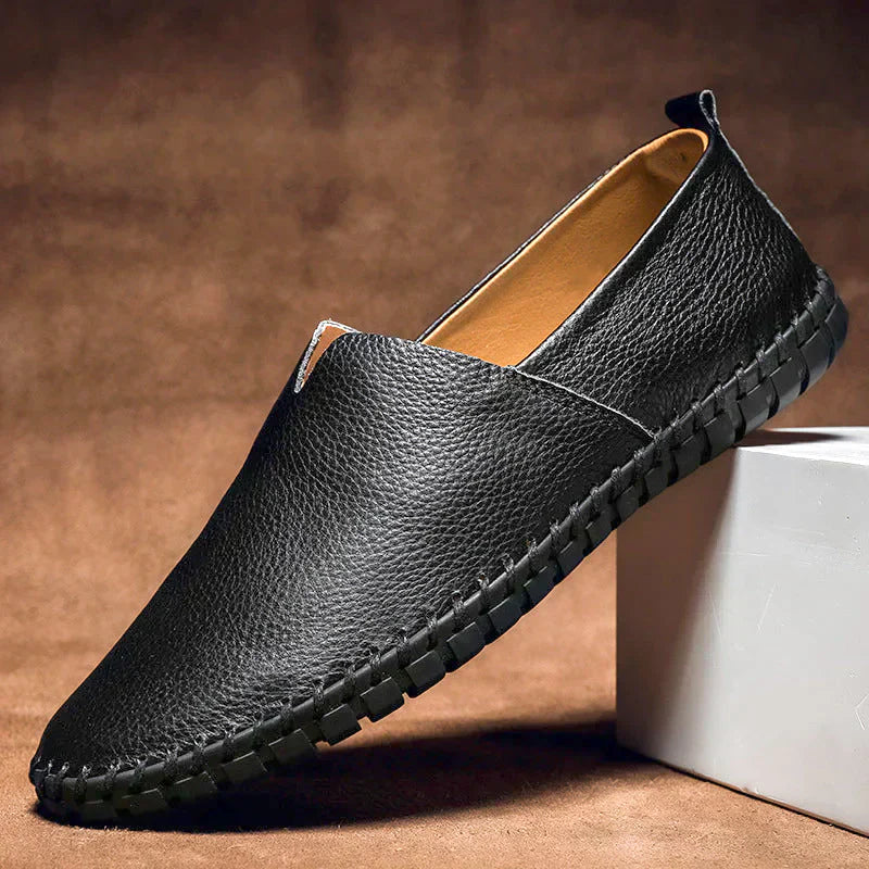 Edle Herren-Loafer aus echtem Leder - Matt