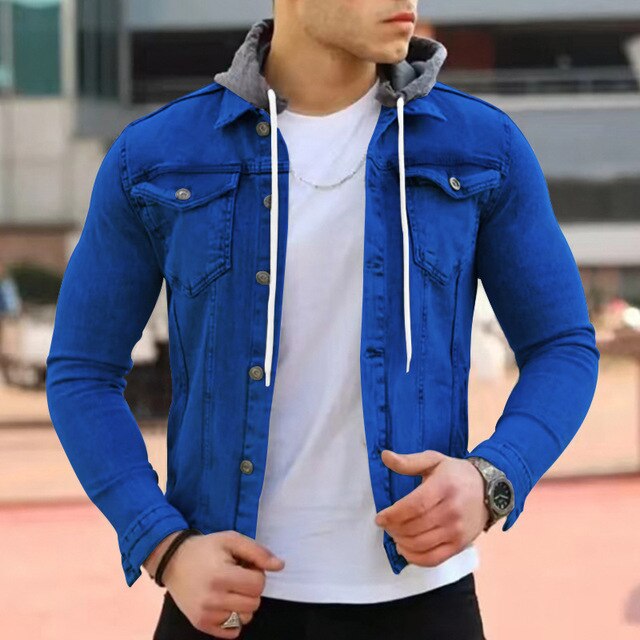 Leichte Herrenjacke mit Kapuze im modernen Design - Wenzel