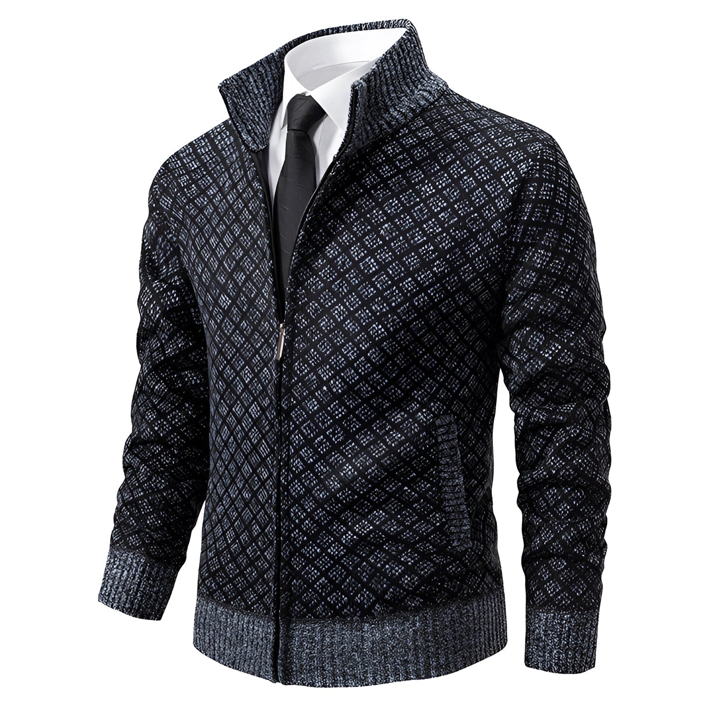 Stylishe Herren Winterjacke mit Reißverschluss – Holger