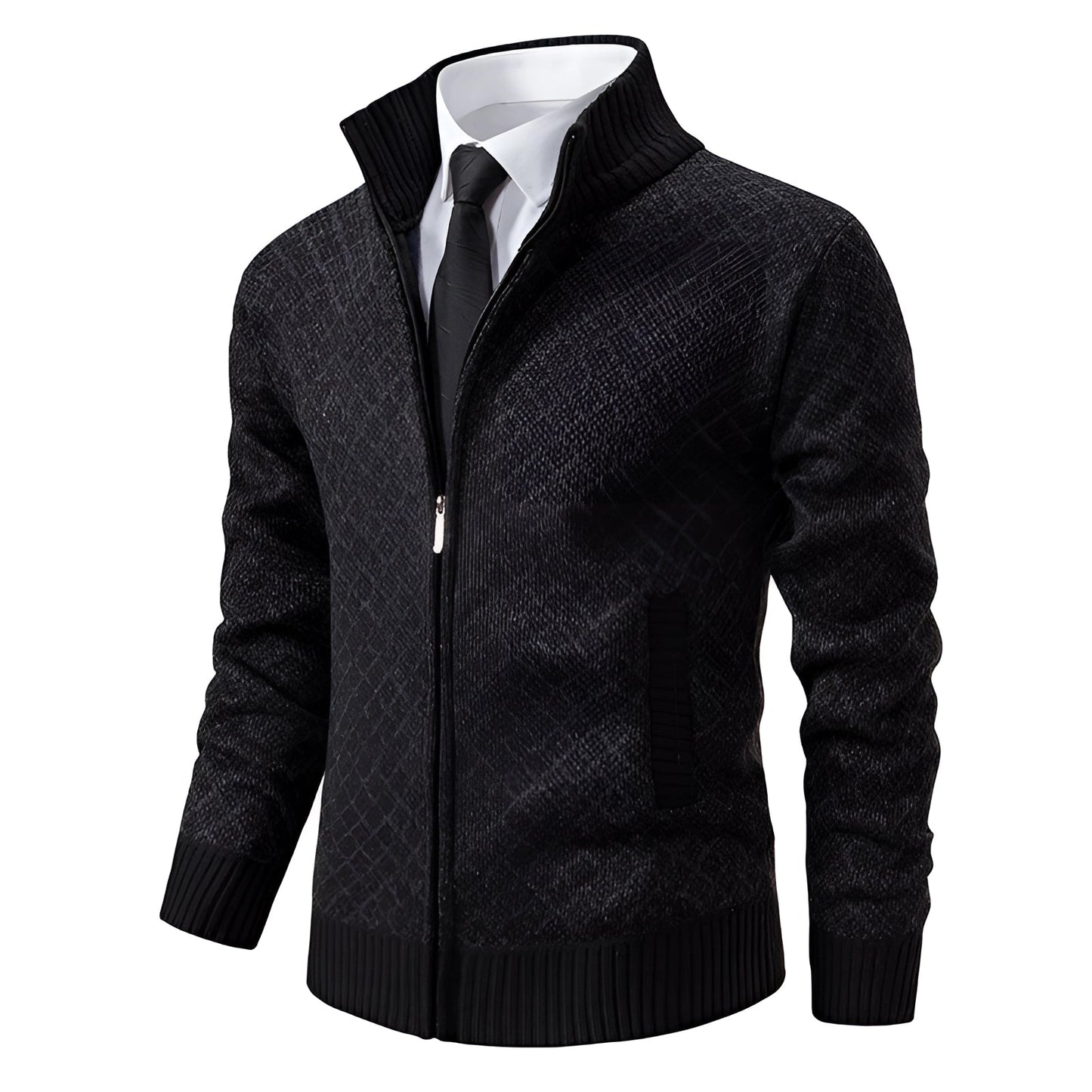 Stylishe Herren Winterjacke mit Reißverschluss – Holger