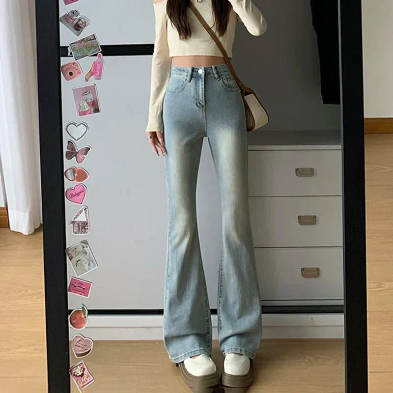 Keira High-Waisted Straight Leg Jeans
