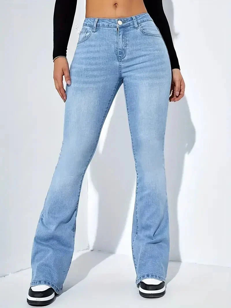 Keira High-Waisted Straight Leg Jeans