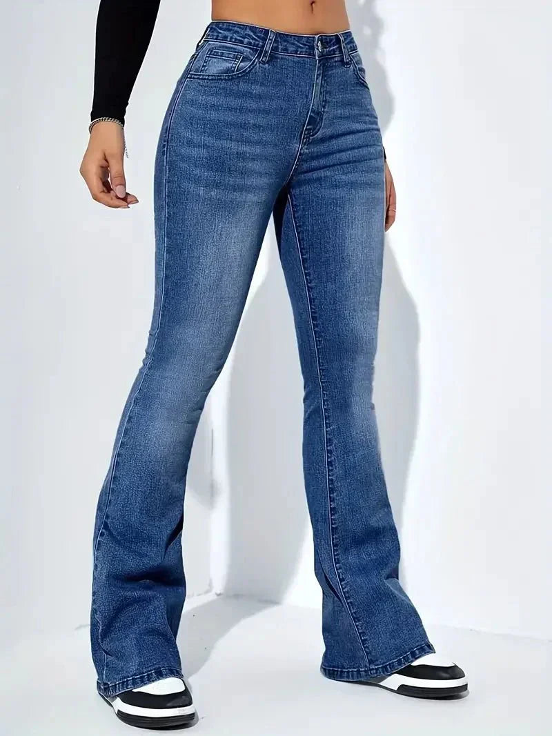 Keira High-Waisted Straight Leg Jeans