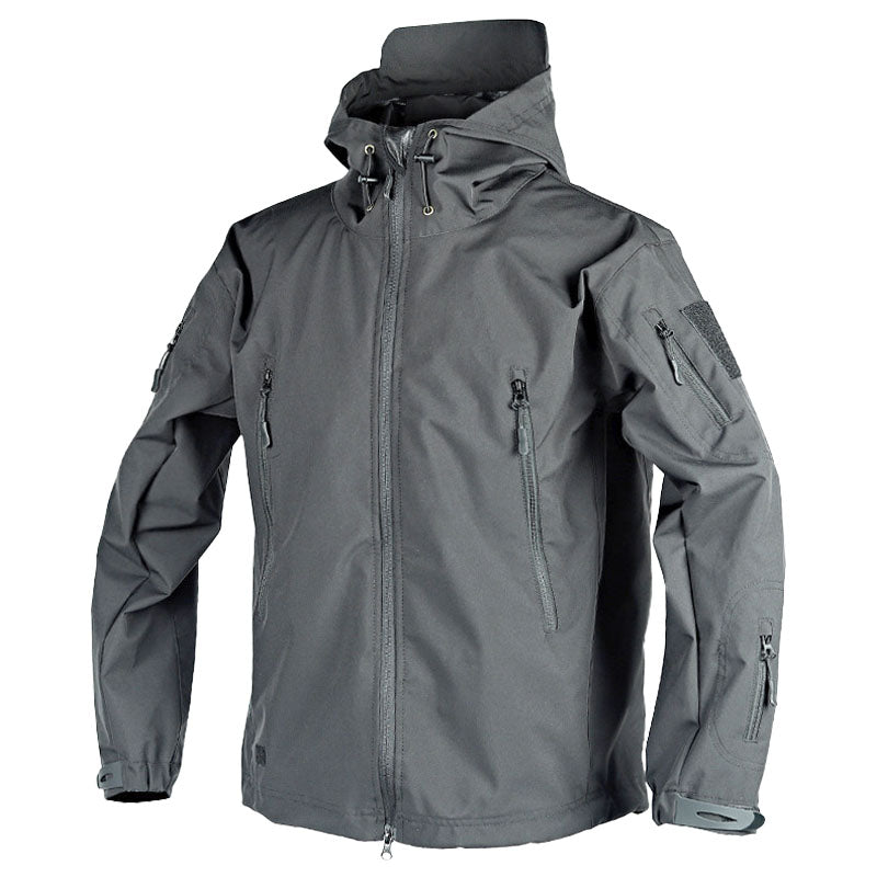 Krohn-e | Outdoor-Jacke - Wasserabweisend - Kapuze mit Kordelzug - Verstellbare Bündchen - Zip-Taschen