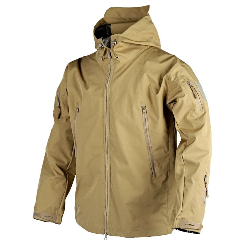 Krohn-e | Outdoor-Jacke - Wasserabweisend - Kapuze mit Kordelzug - Verstellbare Bündchen - Zip-Taschen