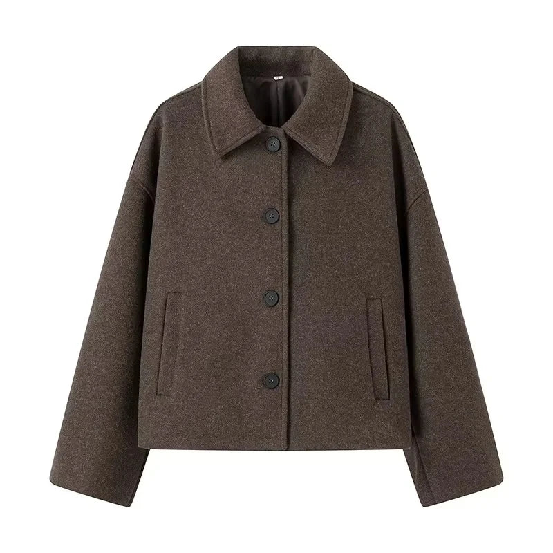 Krohn-e | Wollmantel Damen kurz