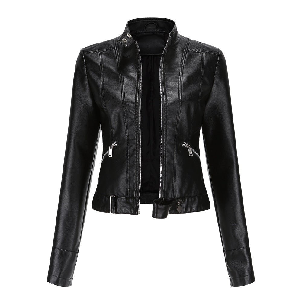 Krohn-e | Damen Bikerjacke mit Tailliertem Schnitt und Modernem Design