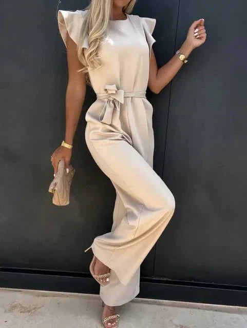 Eleganter Jumpsuit von Katrina mit Rüschenärmeln