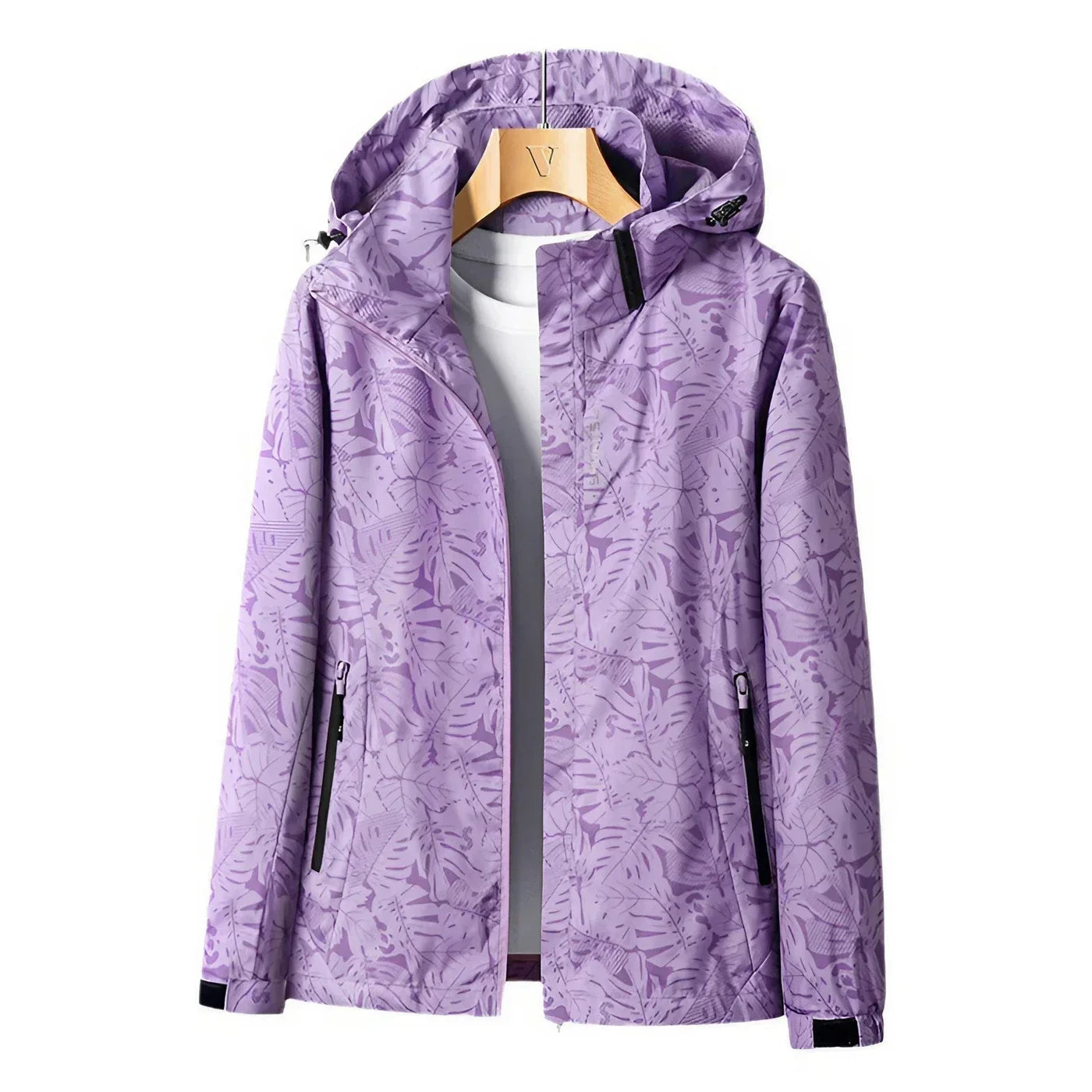 Krohn-e | Die Bedruckte Outdoor-Jacke mit Kapuze für Aktive Tage mit Stil
