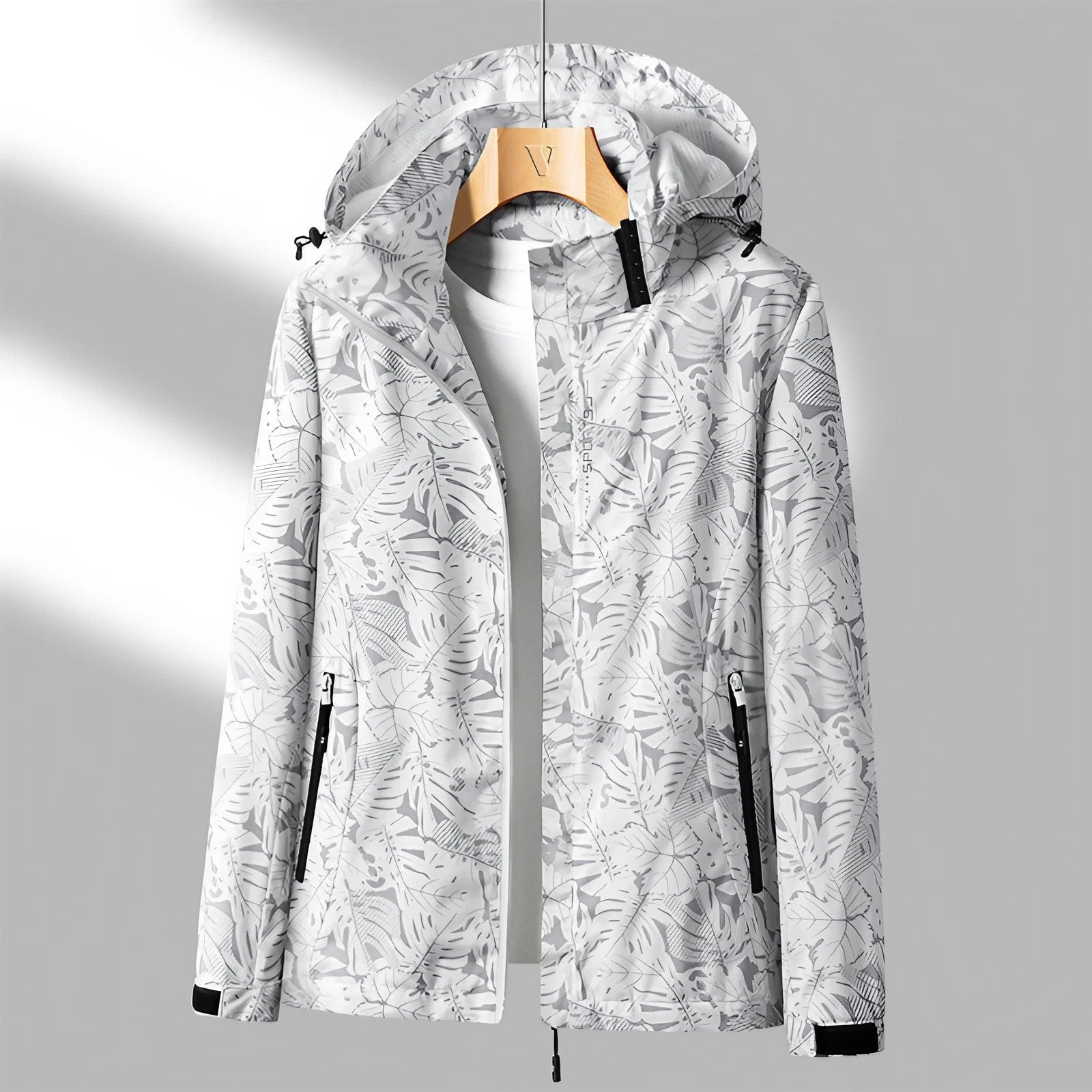 Krohn-e | Damen Zip Hoodie mit Wasserabweisender Verarbeitung