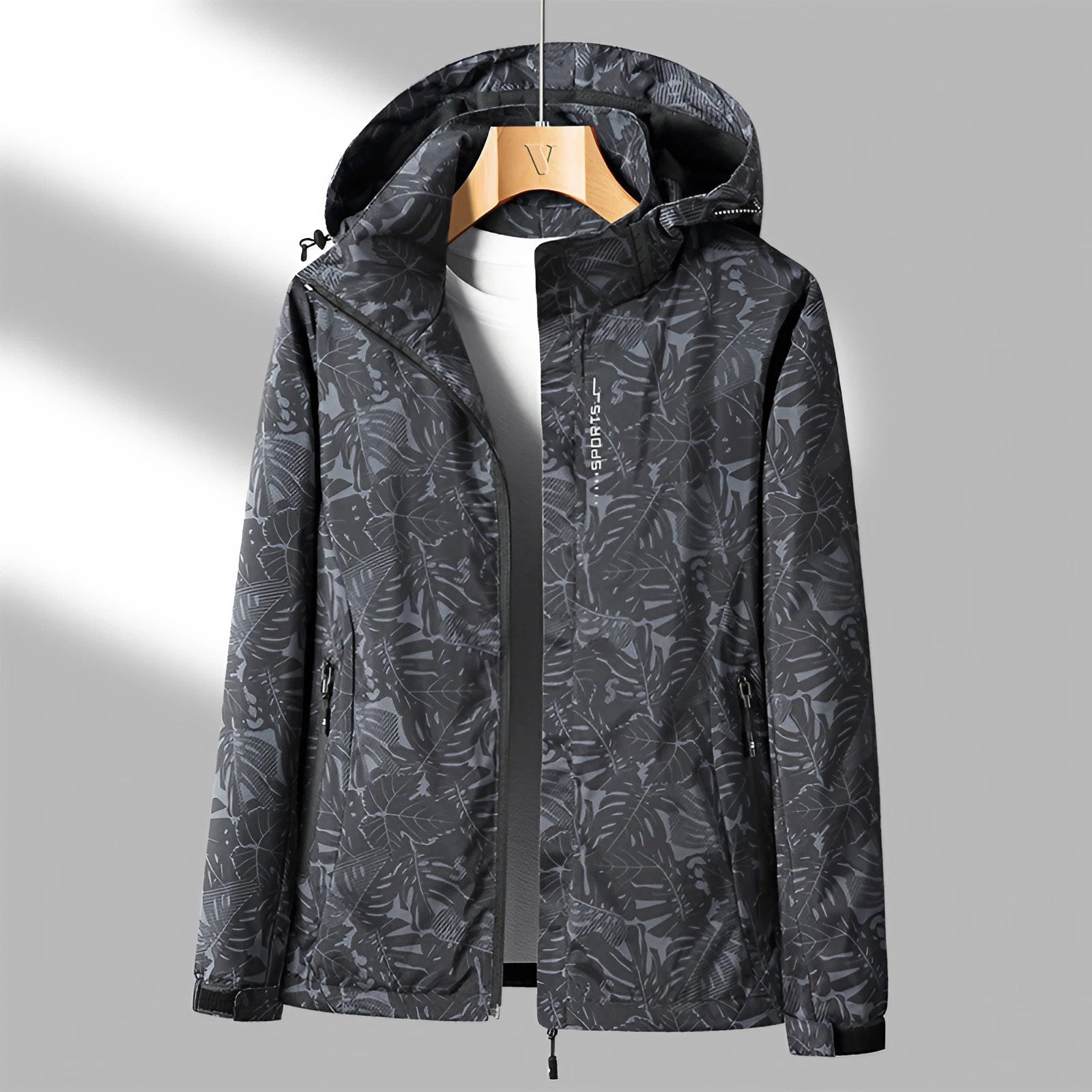 Krohn-e | Kapuze Bedruckte Jacke - Langarm