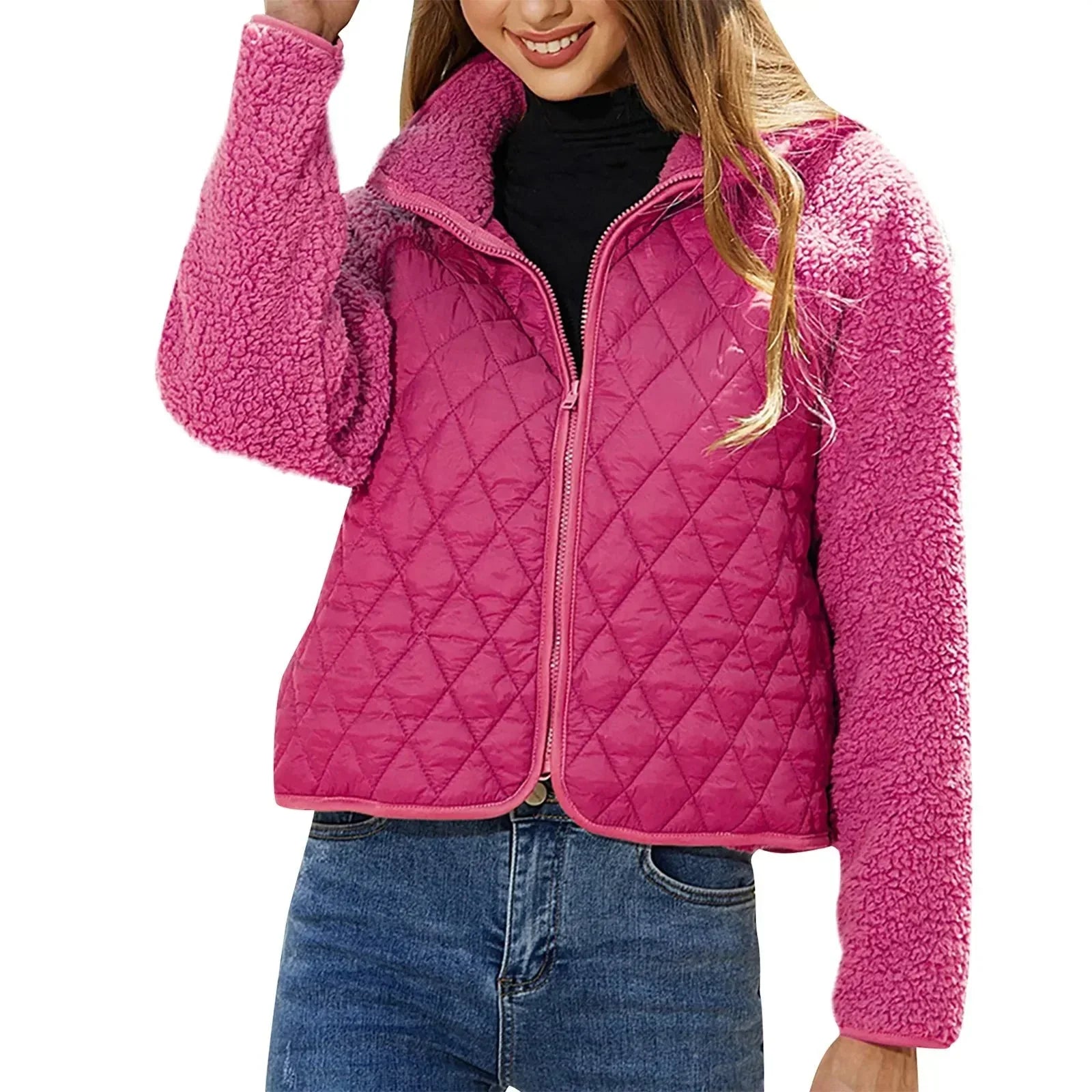 Krohn-e | Reißverschluss Stepp Jacke - Langarm