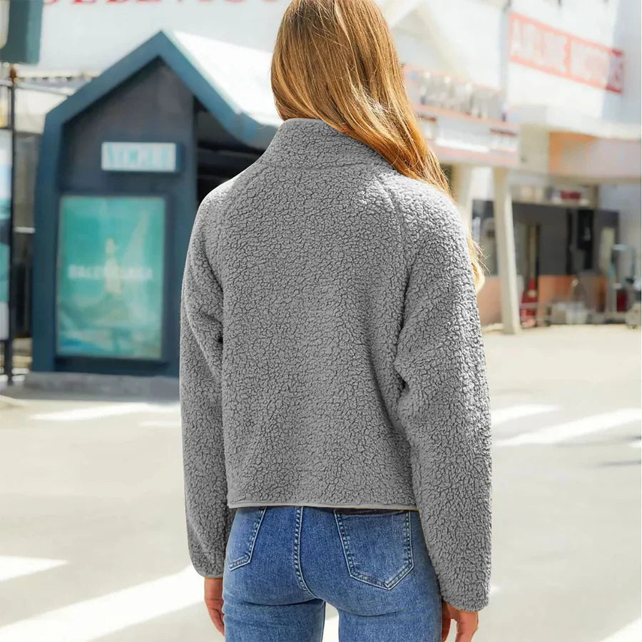 Krohn-e | Steppjacke mit Reißverschluss für Frauen Langarm