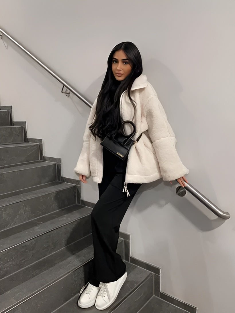 Krohn-e | Teddyjacke In Cremeweiß
