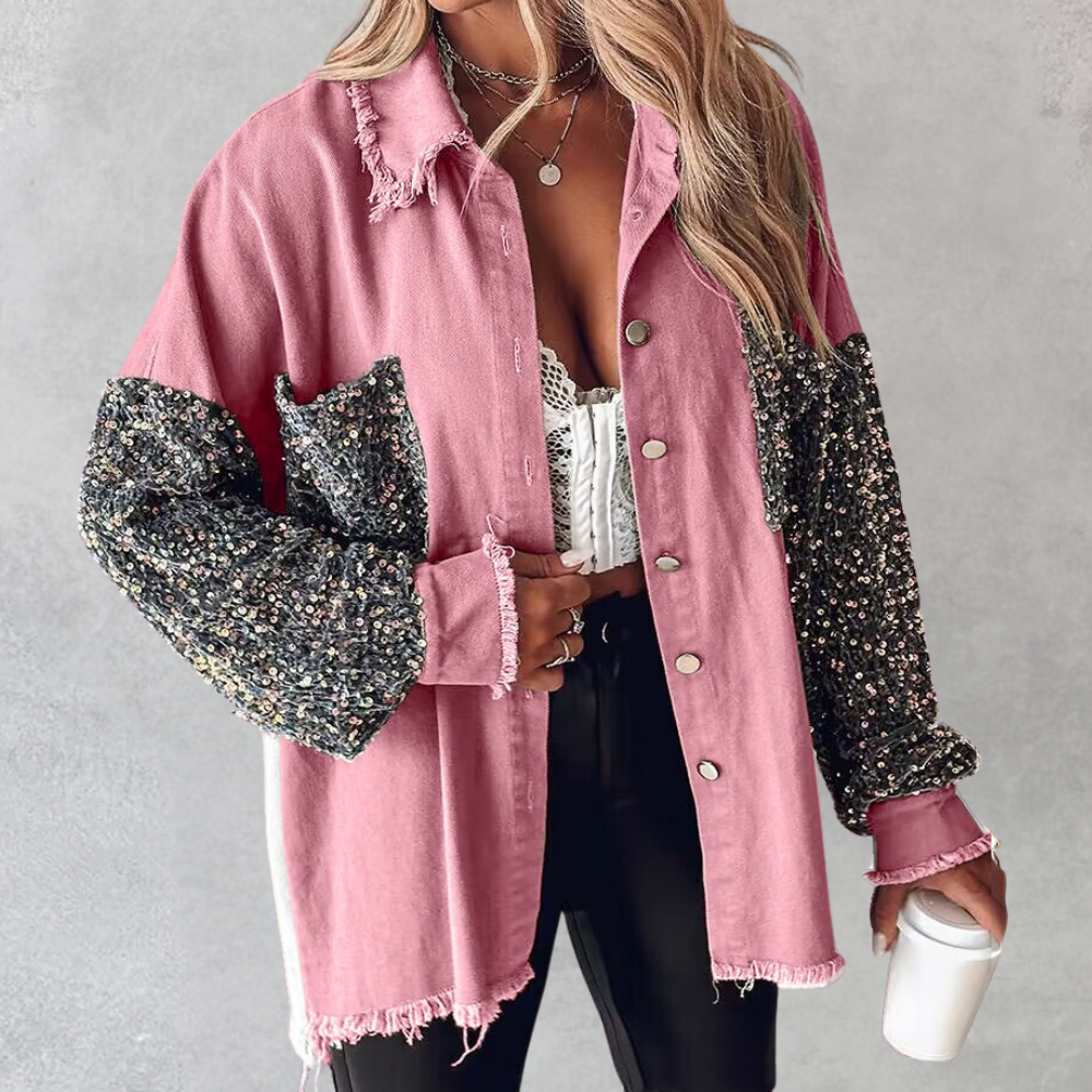 Elegantes Damen-Blazer mit Pailletten - Delilah