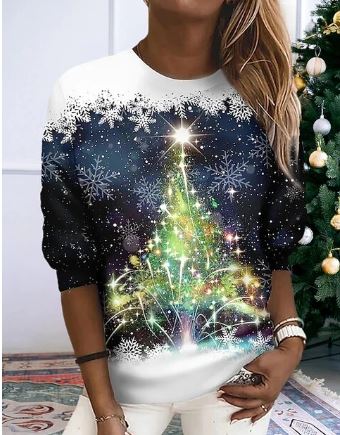 Elegant Aira Christmas Sweatshirt